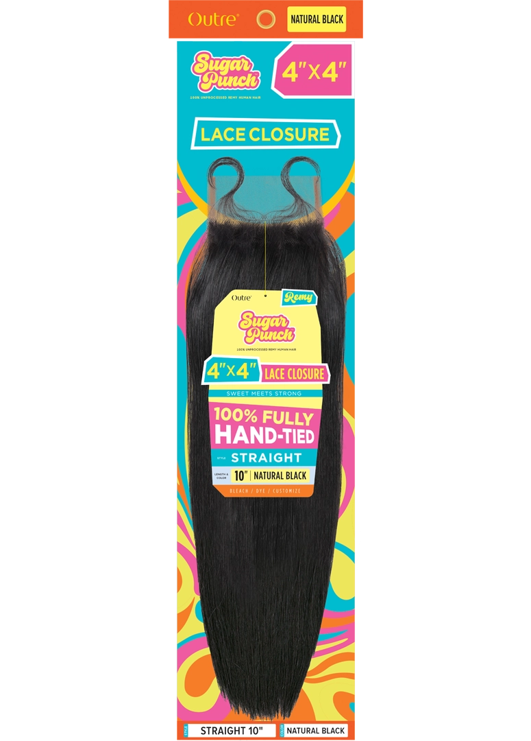 SUGAR PUNCH - 4X4 HD STRAIGHT LACE CLOSURE
