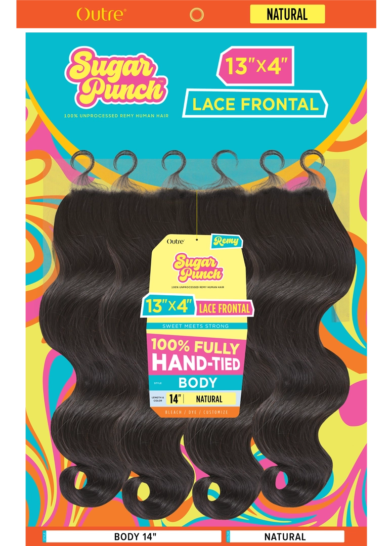 SUGAR PUNCH - 13X4 HD BODY LACE CLOSURE 10"