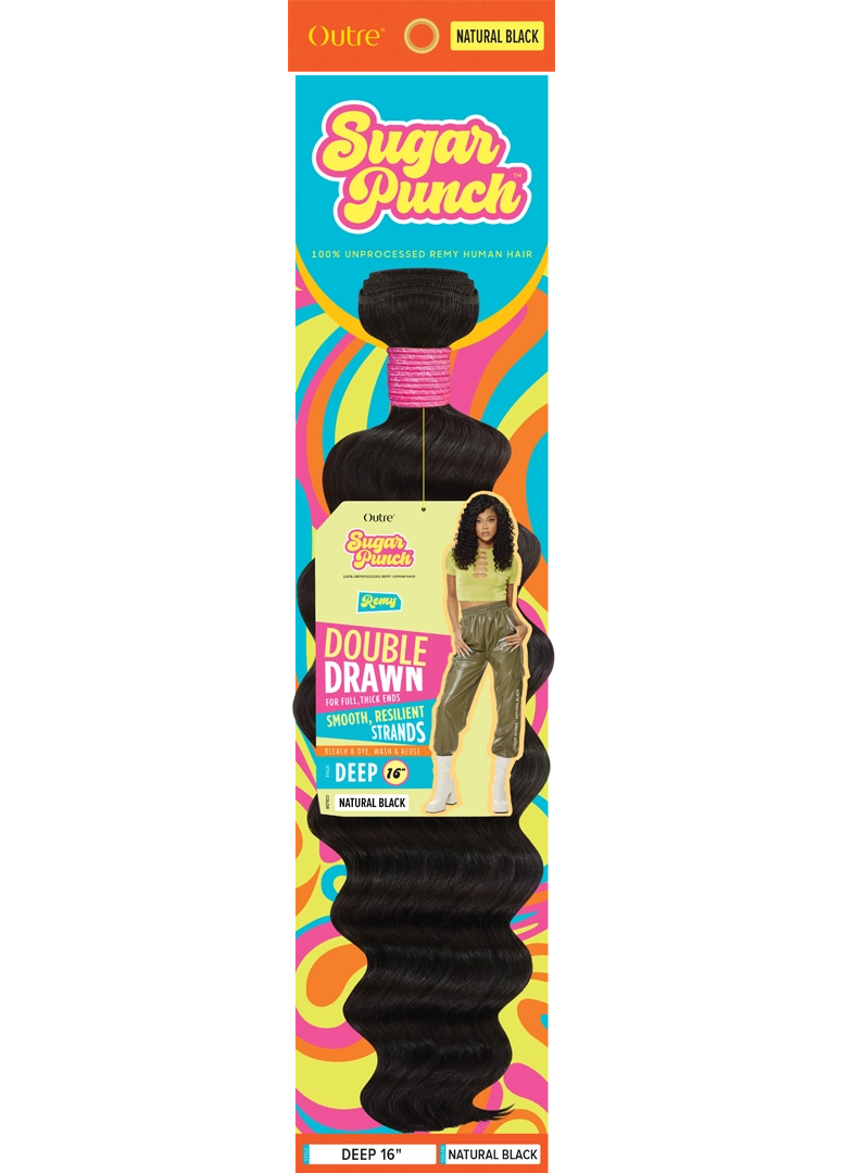 SUGAR PUNCH 100% UNPROCESSED REMI HUMAN HAIR - DEEP