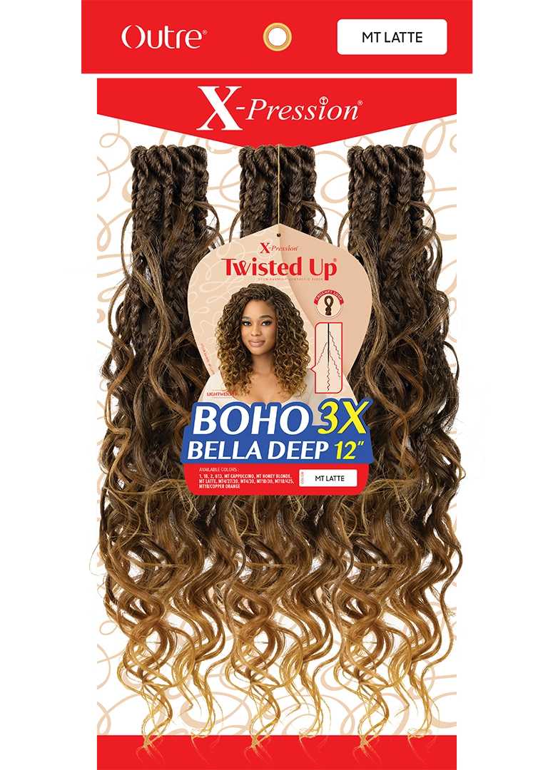 X-PRESSION - TWISTED UP - BOHO BELLA DEEP 12" 3X