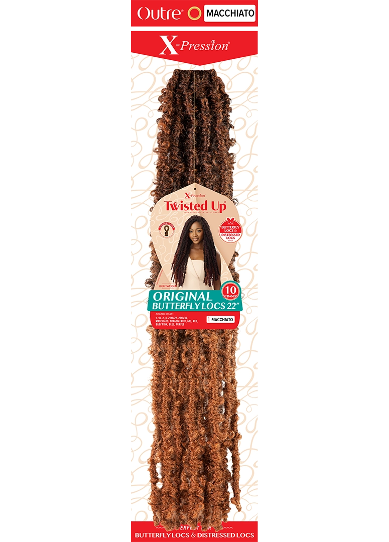 X-PRESSION - TWISTED UP - ORIGINAL BUTTERFLY LOCS 22"