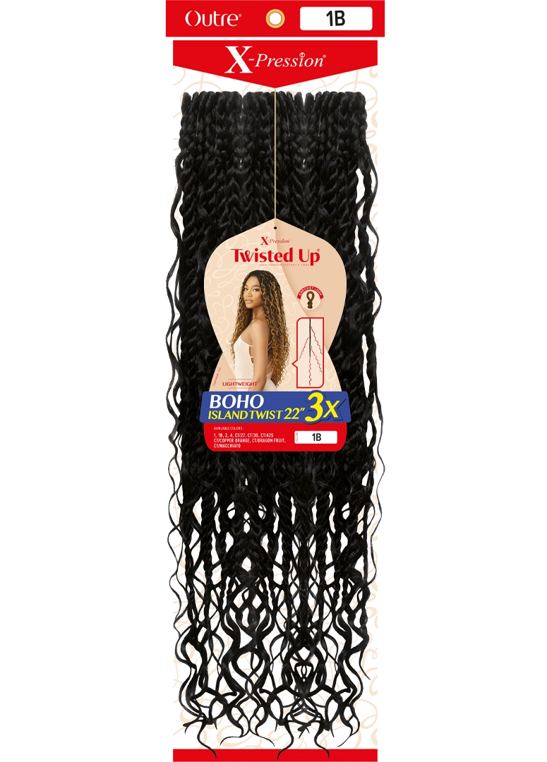 X-PRESSION - TWISTED UP - BOHO ISLAND TWIST 22" 3X