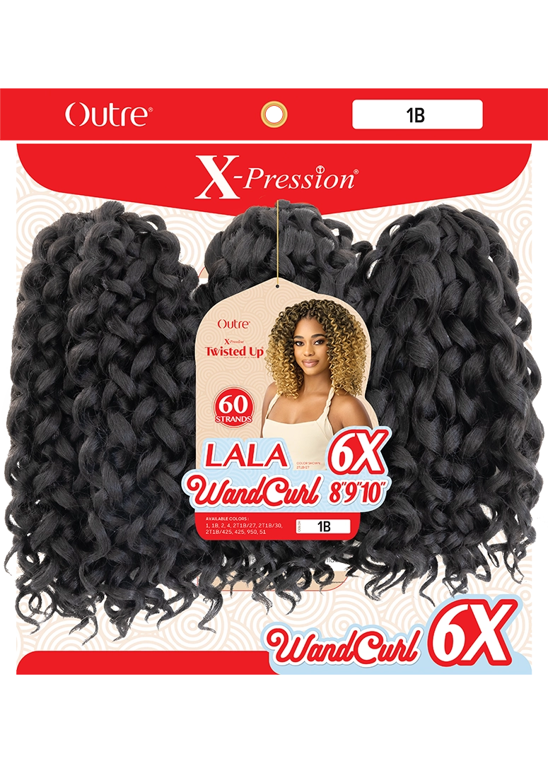 X-PRESSION - TWISTED UP - LALA WANDCURL 8" 9" 10" 6X