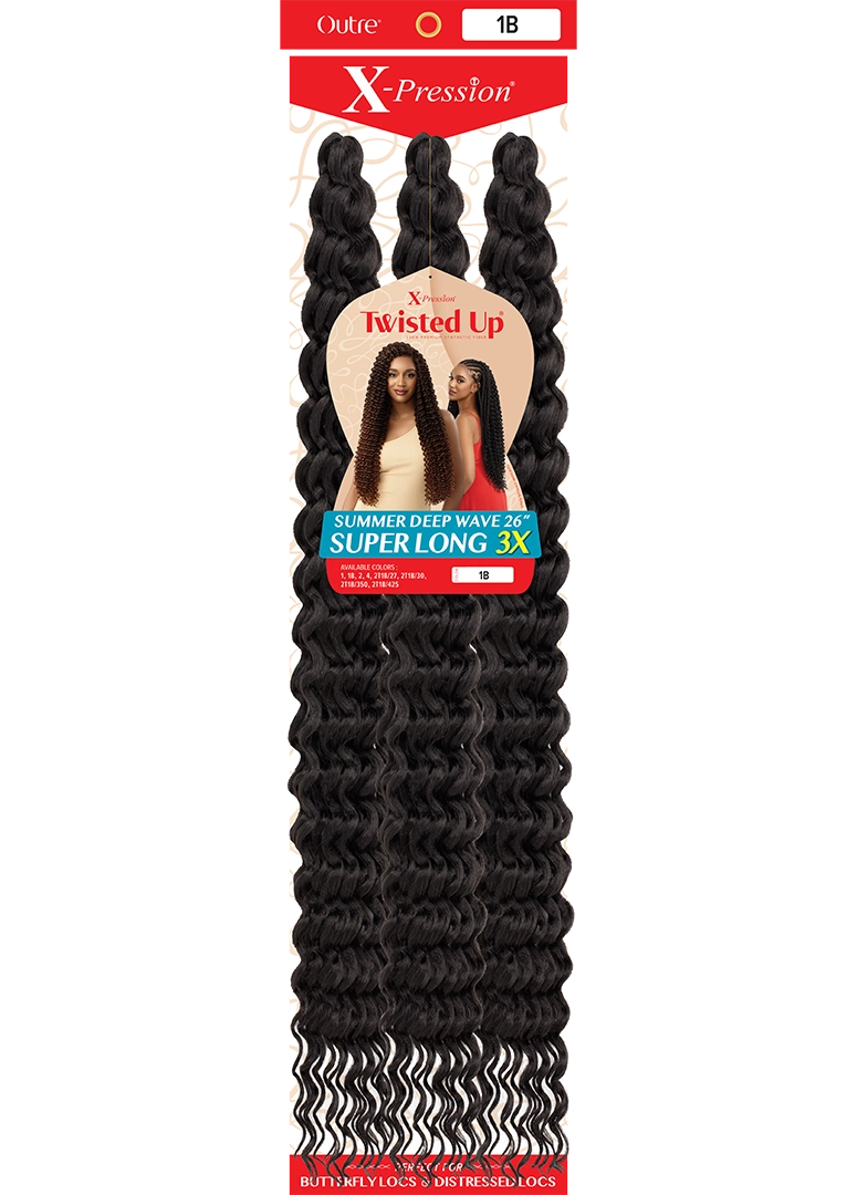 X-PRESSION - TWISTED UP - SUMMER DEEP WAVE 26" SUPER LONG 3X