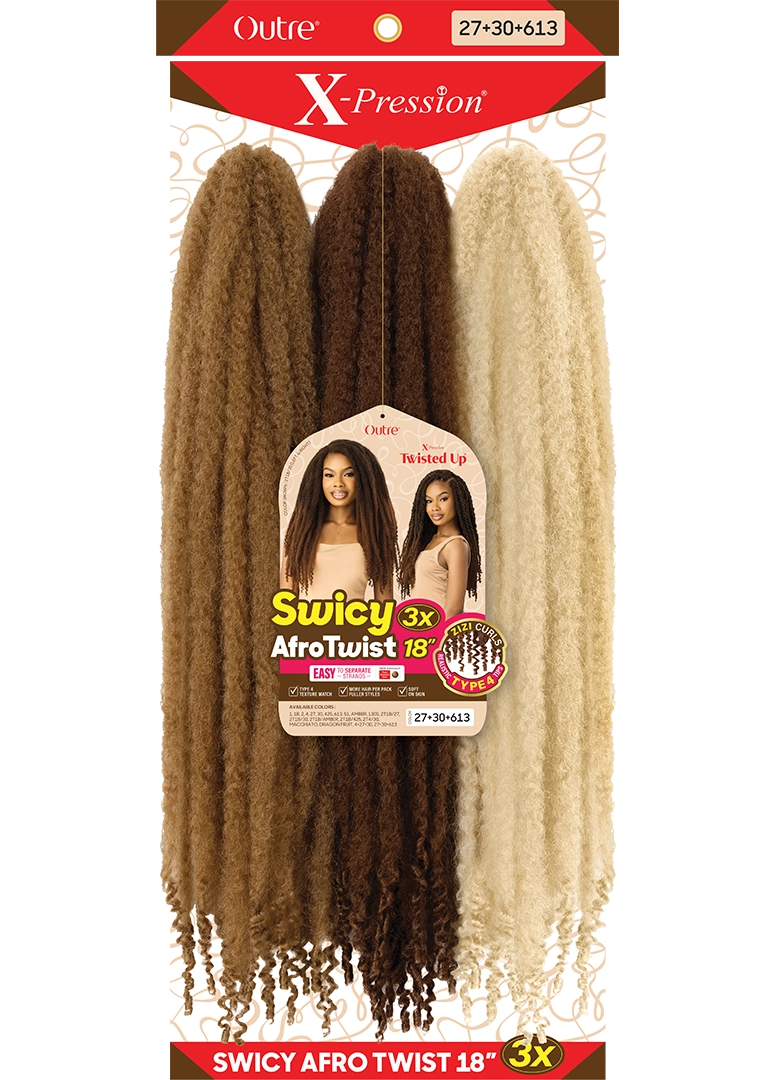 X-PRESSION - TWISTED UP - SWICY AFRO TWIST 18" 3X