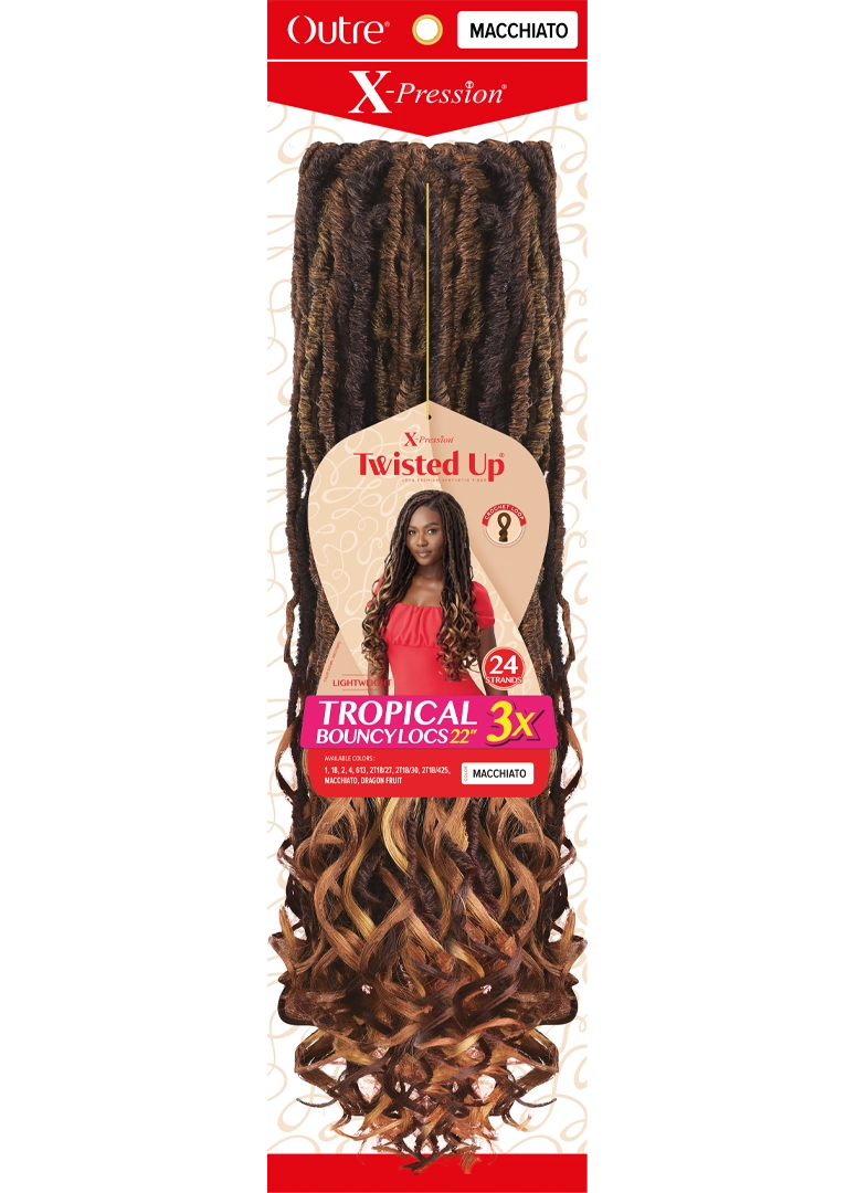 X-PRESSION - TWISTED UP - TROPICAL BOUNCY LOCS 22” 3X