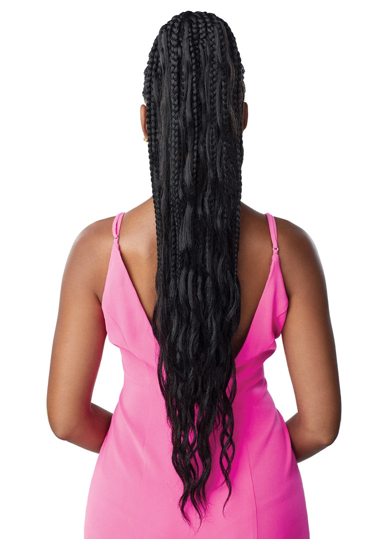 PRETTY QUICK - WRAP PONY - BOHO BOX BRAID 32"