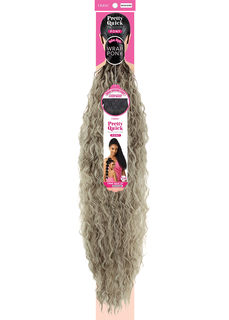 PRETTY QUICK - WRAP PONY - CRIMP WAVE 30"