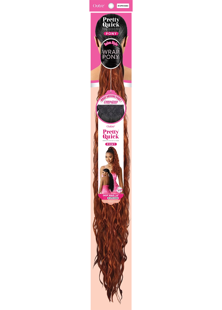 PRETTY QUICK - WRAP PONY - DEEP WAVE 24"