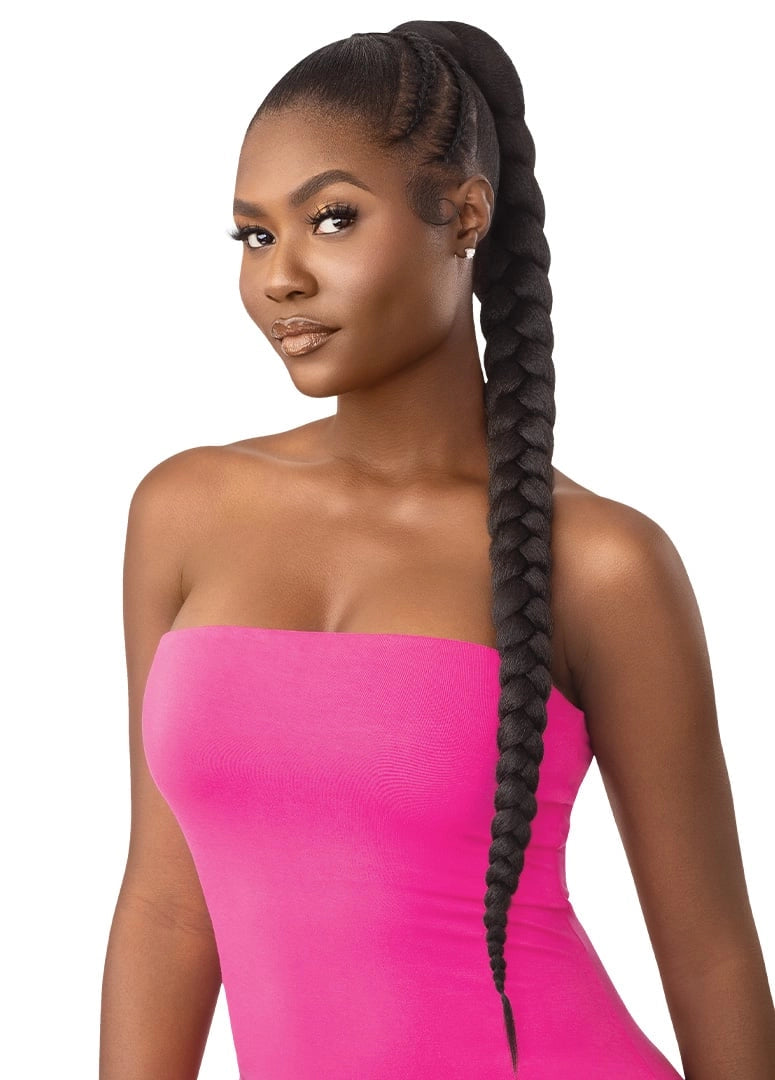 PRETTY QUICK - WRAP PONY - NATURAL BRAIDED PONYTAIL 32"
