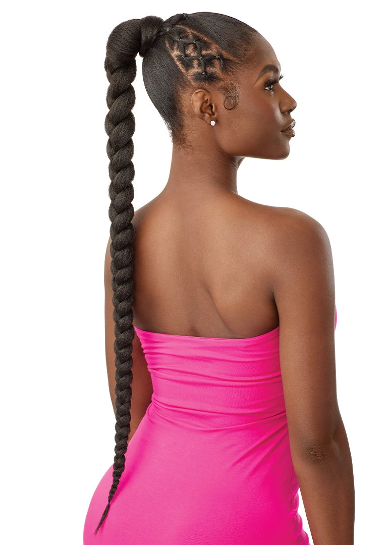 PRETTY QUICK - WRAP PONY - NATURAL BRAIDED PONYTAIL 32"