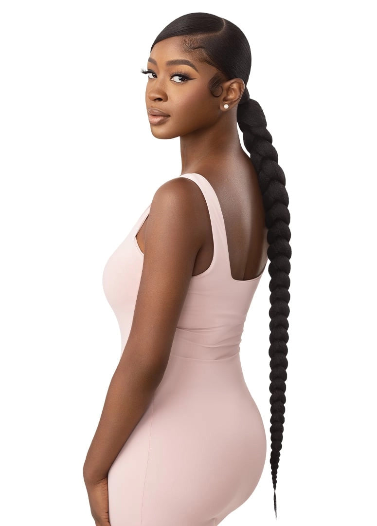 PRETTY QUICK - WRAP PONY - NATURAL BRAIDED PONYTAIL 32"