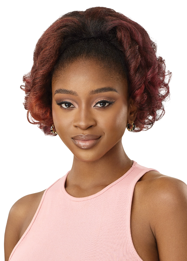 PRETTY QUICK - DRAWSTRING PONY - KINKY CURLY 12"