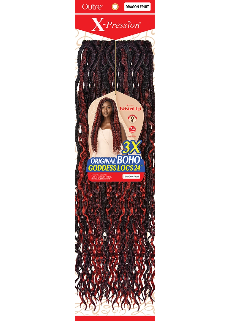 X-PRESSION - TWISTED UP - ORIGINAL BOHO GODDESS LOCS 24" 3X
