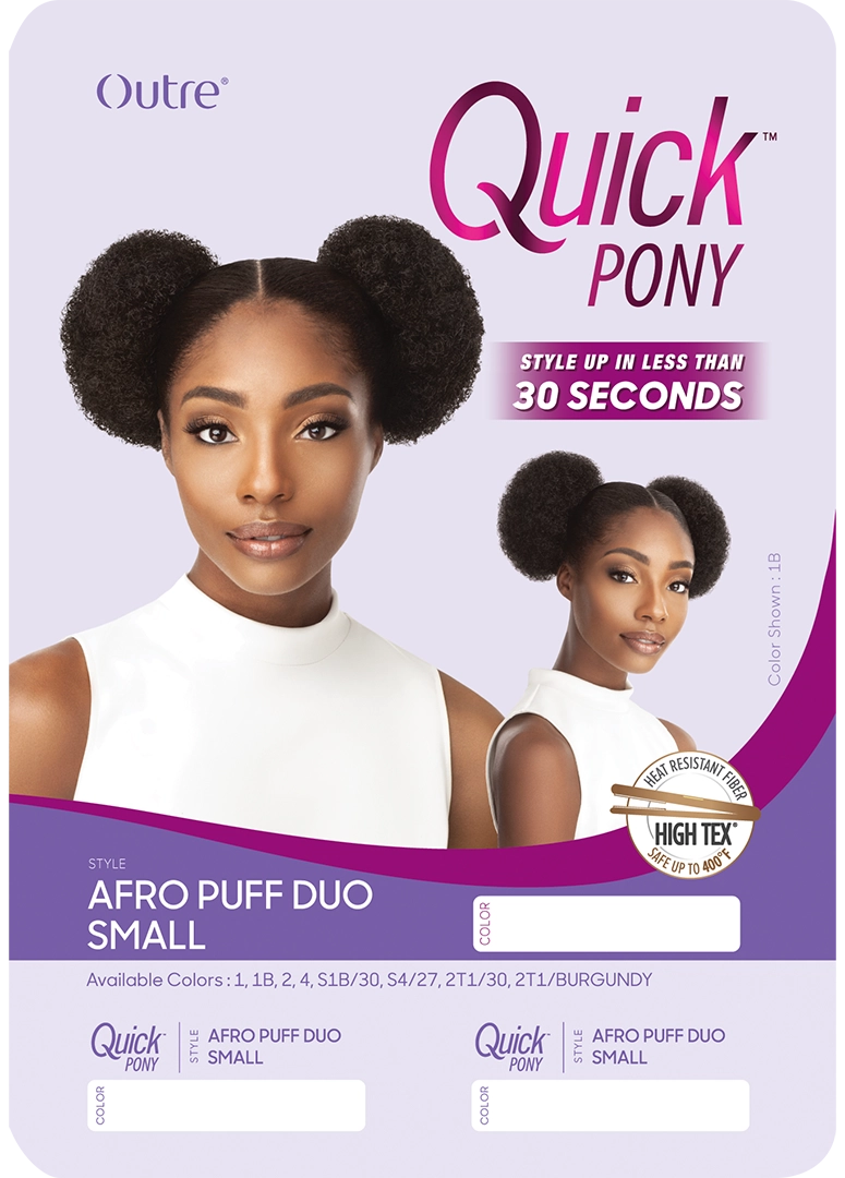 QUICK PONY - AFRO PUFF DUO SMALL