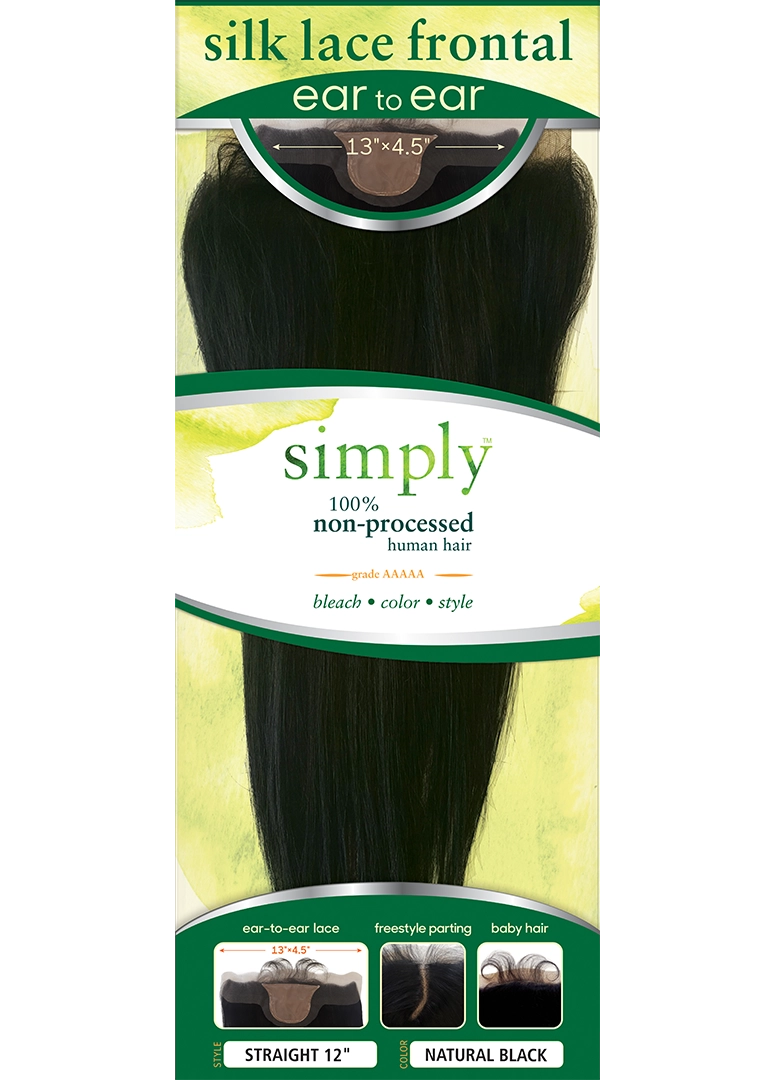 SIMPLY SILK LACE FRONTAL EAR TO EAR STRAIGHT 12"