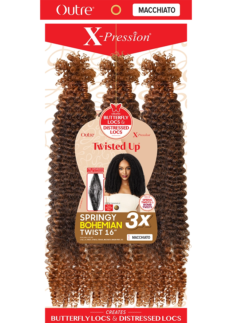 X-PRESSION - TWISTED UP - SPRINGY BOHEMIAN TWIST 16" 3X