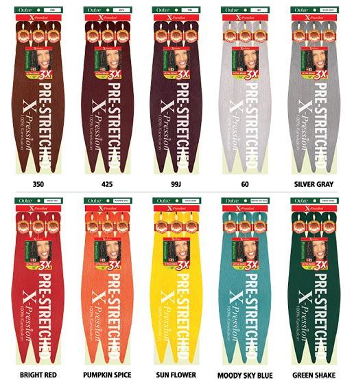 X-PRESSION BRAID-PRE STRETCHED BRAID 52" 6X