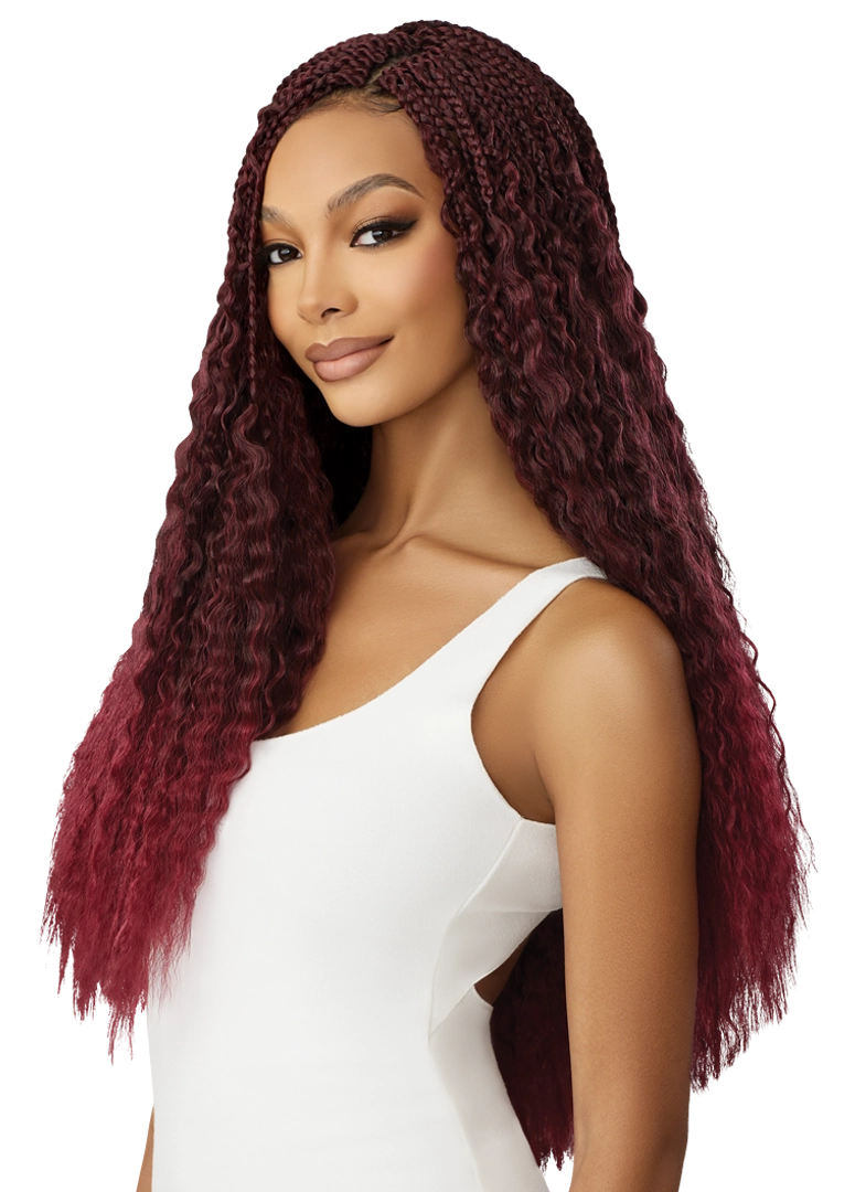 X-PRESSION-TWISTED UP-BOHO WET & WAVY VIBE BOX BRAID 24" 3X