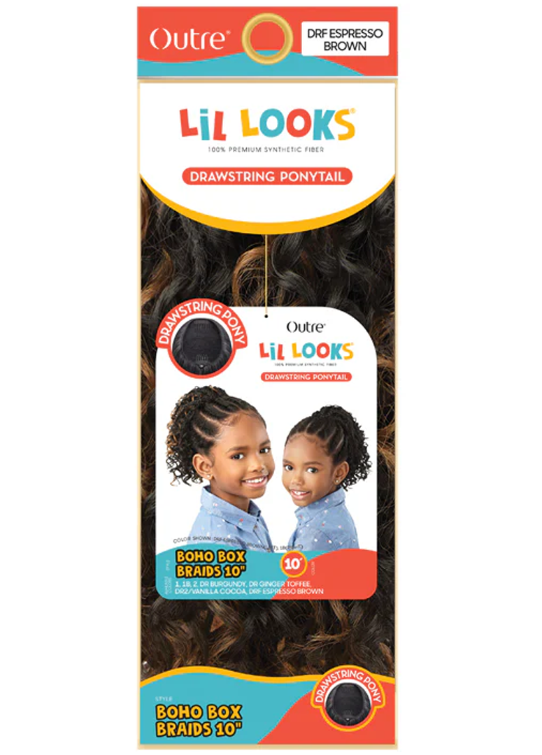 LIL LOOKS - DRAWSTRING PONYTAIL - BOHO BOX BRAIDS 10"