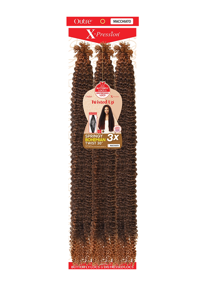 X-PRESSION - TWISTED UP - SPRINGY BOHEMIAN TWIST 30" 3X