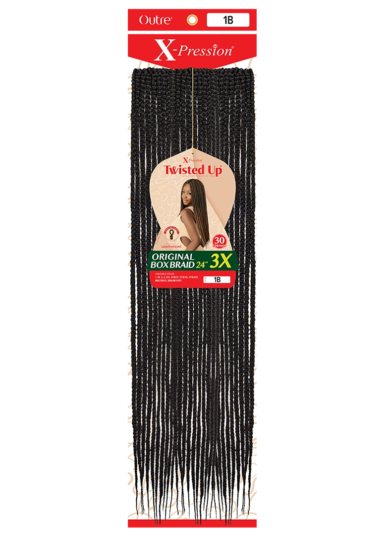 X-PRESSION - TWISTED UP - ORIGINAL BOX BRAID 24" 3X